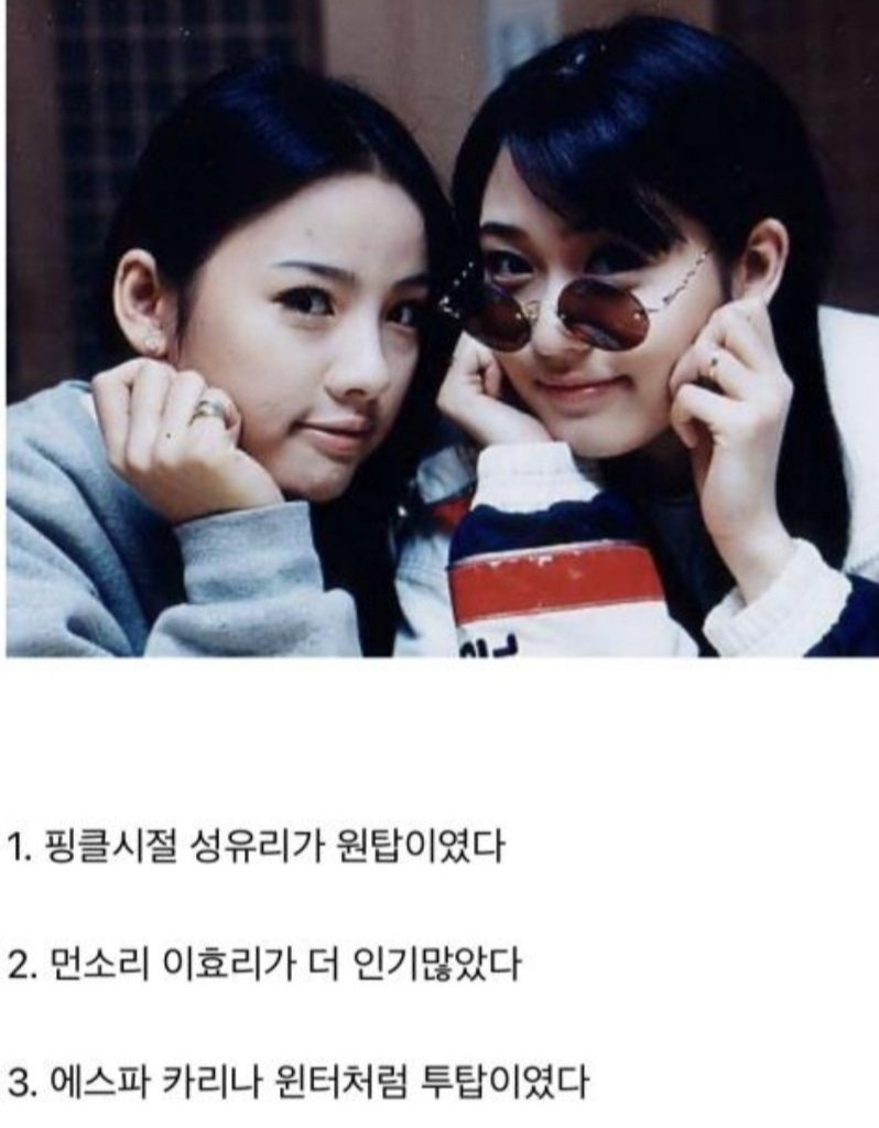 핑클 인기 관련해서 갈리는 주제