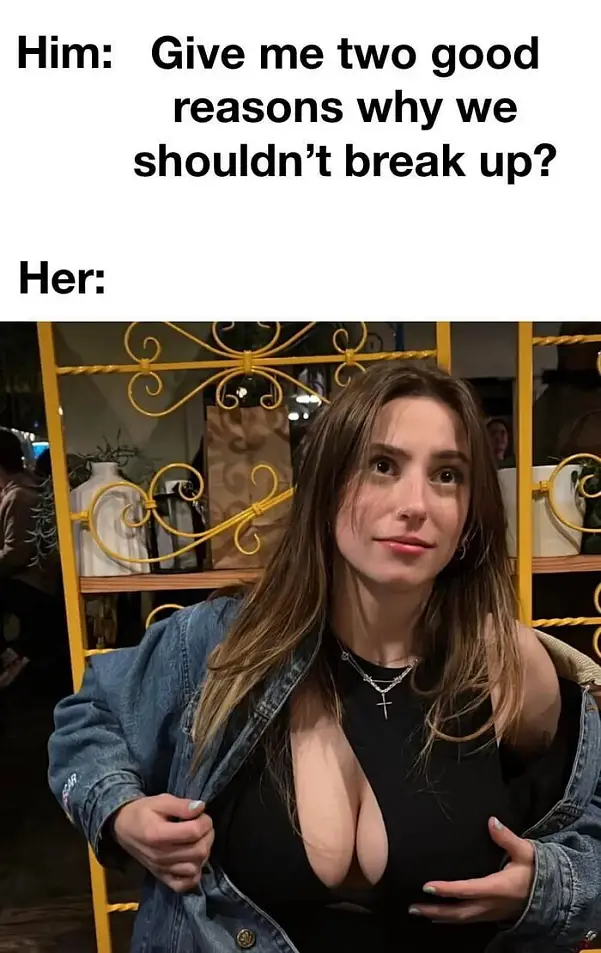 우리가 헤어지면 안 될 이유 두 가지만 대 봐